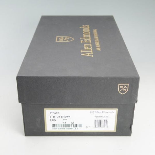 新品★(米)アレンエドモンズ 6D【貴重サイズ★Strand/ストランド】セミブローグ/カーフ/濃茶/メンズ/ALLEN EDMONDS★d610