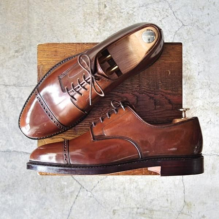 ほぼ未使用★クロケット&ジョーンズ UK9.5/US10D【貴重★ブラウン コードバン/茶】ラルフローレン別注/Ralph Lauren/Crockett&Jones★d611