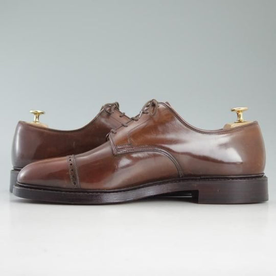 ほぼ未使用★クロケット&ジョーンズ UK9.5/US10D【貴重★ブラウン コードバン/茶】ラルフローレン別注/Ralph Lauren/Crockett&Jones★d611