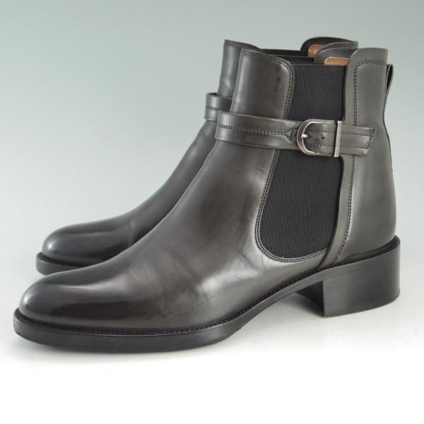 極美品★(仏)サルトル(レディース) SIZE 37.5【★サイドゴアブーツ/PARMAレザー 】SR2803/黒/SARTORE★d612