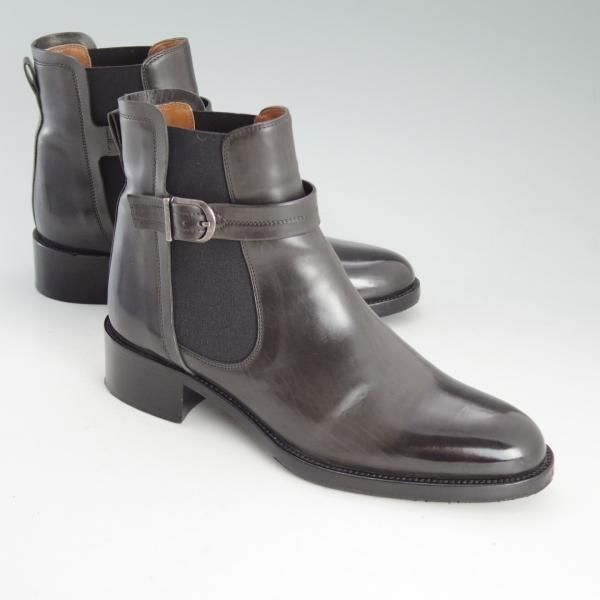 極美品★(仏)サルトル(レディース) SIZE 37.5【★サイドゴアブーツ/PARMAレザー 】SR2803/黒/SARTORE★d612