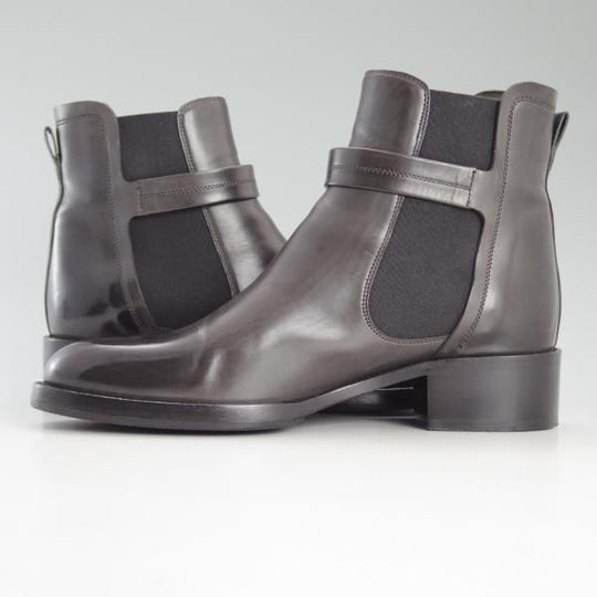 極美品★(仏)サルトル(レディース) SIZE 37.5【★サイドゴアブーツ/PARMAレザー 】SR2803/黒/SARTORE★d612