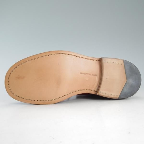 未使用★トリッカーズ SIZE 8.5【希少色★BURFORD/プレーントゥブーツ/SUPER BOOTS】カーフ/茶/メンズ/Tricker's★d613