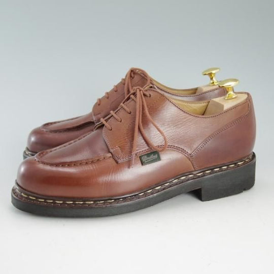 美品★パラブーツ SIZE 5.5【定番★シャンボード/CHAMBORD/マロン/MARRON】Uチップ/TEXソール/リスレザー/茶/メンズ/Paraboot★d614
