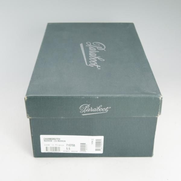 美品★パラブーツ SIZE 5.5【定番★シャンボード/CHAMBORD/マロン/MARRON】Uチップ/TEXソール/リスレザー/茶/メンズ/Paraboot★d614