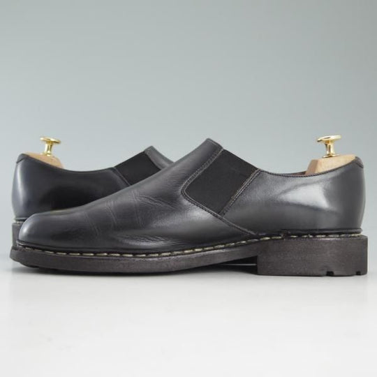 ★パラブーツ SIZE 8.5【★2015年〜展開/PHOTON/フォトン】TEXソール/スリッポン/サイドゴアシューズ/リスレザー/黒/メンズ/Paraboot★d615