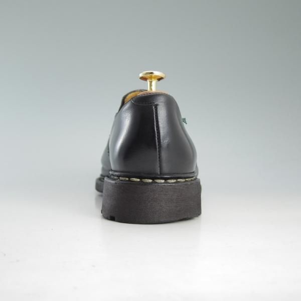 ★パラブーツ SIZE 8.5【★2015年〜展開/PHOTON/フォトン】TEXソール/スリッポン/サイドゴアシューズ/リスレザー/黒/メンズ/Paraboot★d615