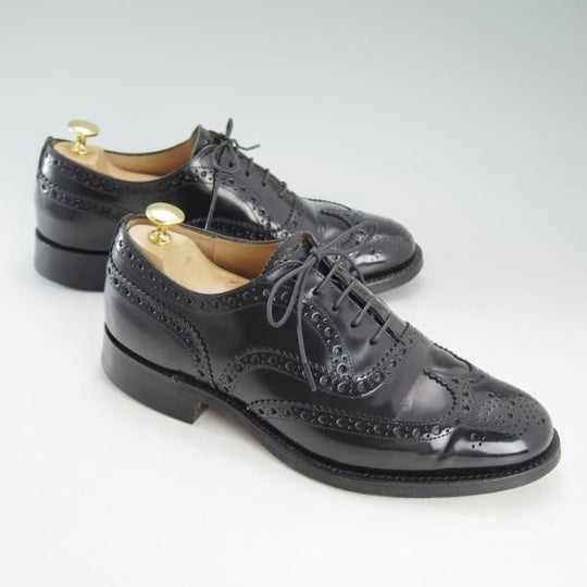 極上★チャーチ 60F/UK6【定価￥89,640-★バーウッド/BURWOOD】81ラスト/ポリッシュドバインダーカーフ/黒/メンズ/Church's★d618