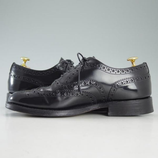 極上★チャーチ 60F/UK6【定価￥89,640-★バーウッド/BURWOOD】81ラスト/ポリッシュドバインダーカーフ/黒/メンズ/Church's★d618