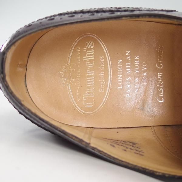極上★チャーチ 60F/UK6【定価￥89,640-★バーウッド/BURWOOD】81ラスト/ポリッシュドバインダーカーフ/黒/メンズ/Church's★d618