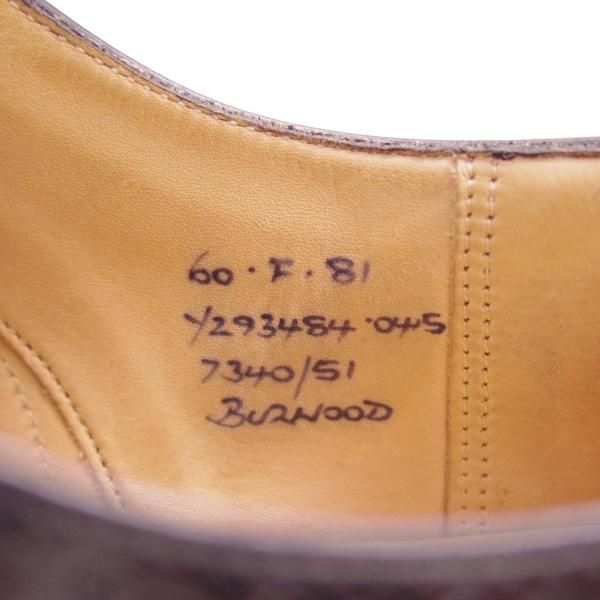 極上★チャーチ 60F/UK6【定価￥89,640-★バーウッド/BURWOOD】81ラスト/ポリッシュドバインダーカーフ/黒/メンズ/Church's★d618