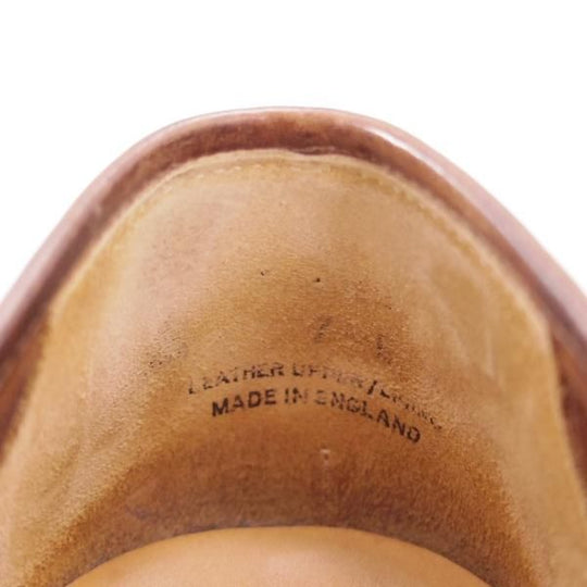 極上★クロケット&ジョーンズ 7E【★コインローファー/スエード】茶/メンズ/Crockett&Jones★d620