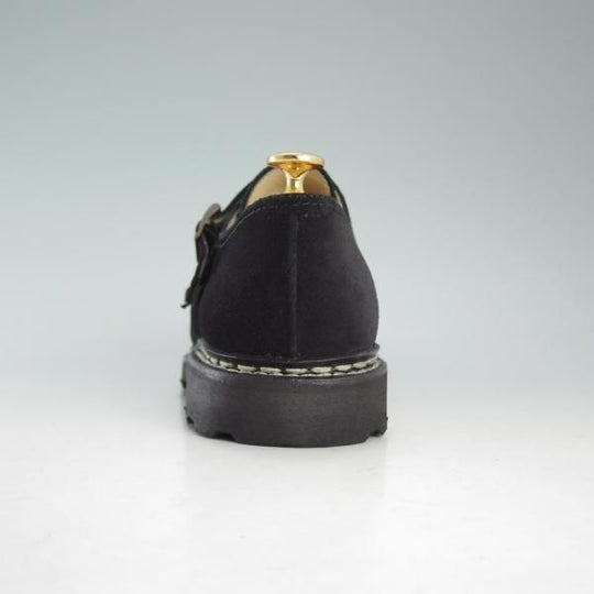 極美品★パラブーツ SIZE 6【貴重★スエード/WILLIAM/ウィリアム】ダブルモンク/マルシェソール/黒/メンズ/Paraboot★d621