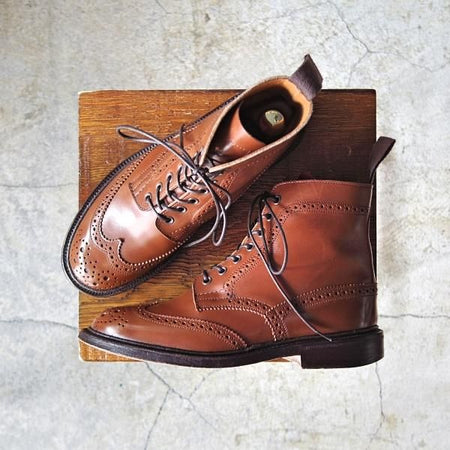 極上★トリッカーズ(レディース) SIZE 4.5【★カントリーブーツ/L5180】カーフ/茶/Tricker's★d622