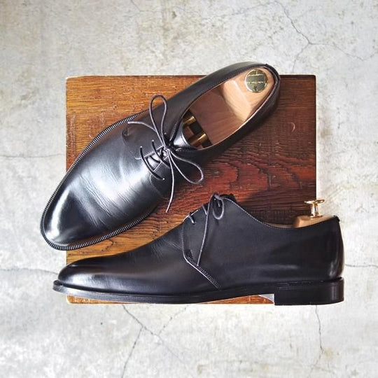 美品★(神田)Ethos Club/エトスクラブ SIZE 7.5【貴重★(表参道)BEYES別注/バイズ】プレーントゥ/カーフ/黒/メンズ/靴/シューズ★d623