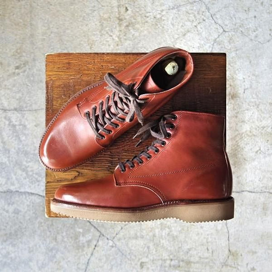 美品★オールデン(レディース) 5.5C【貴重★(80's〜90's)dezert別注/マンソンブーツ】13061/カーフ/茶/Alden★d625