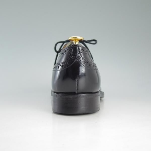 極上★チャーチ 75F/UK7.5【貴重★BURWOOD/旧チャーチ/ブックバインダーカーフ】81ラスト/バーウッド/フルブローグ/黒/Church's★d626