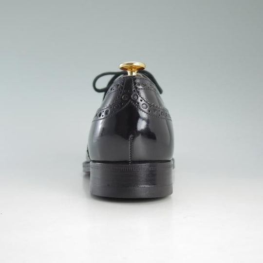 極上★チャーチ 75F/UK7.5【貴重★BURWOOD/旧チャーチ/ブックバインダーカーフ】81ラスト/バーウッド/フルブローグ/黒/Church's★d626