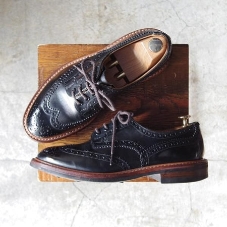 極上★トリッカーズ SIZE 7.5【★ダイナイトソール仕様/BOURTON/バートン/M5633】カントリーシューズ/短靴/黒/メンズ/Tricker's★d628