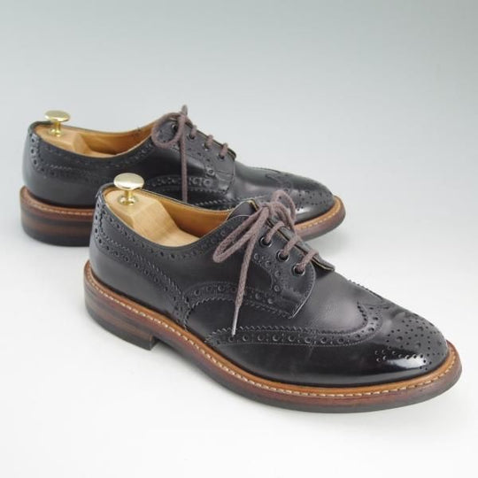 極上★トリッカーズ SIZE 7.5【★ダイナイトソール仕様/BOURTON/バートン/M5633】カントリーシューズ/短靴/黒/メンズ/Tricker's★d628