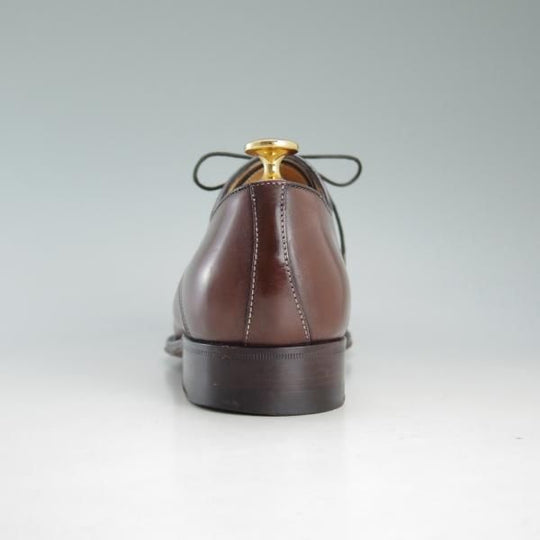 美品★(伊)ア・テストーニ SIZE 6【上級★ブラックラベル/BLACK LABEL】オックスフォード/カーフ/茶/メンズ/靴/シューズ/a.testoni★d630