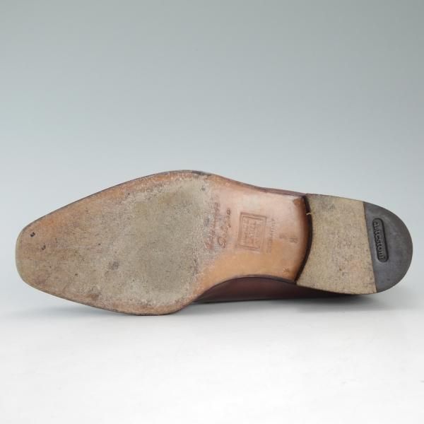 美品★(伊)ア・テストーニ SIZE 6【上級★ブラックラベル/BLACK LABEL】オックスフォード/カーフ/茶/メンズ/靴/シューズ/a.testoni★d630