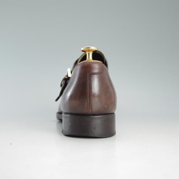 ★(伊)タニノクリスチー SIZE 7【定価18万円以上★最後期のダブルモンク/134644】カーフ/茶/メンズ/TANINO CRISCI★d631