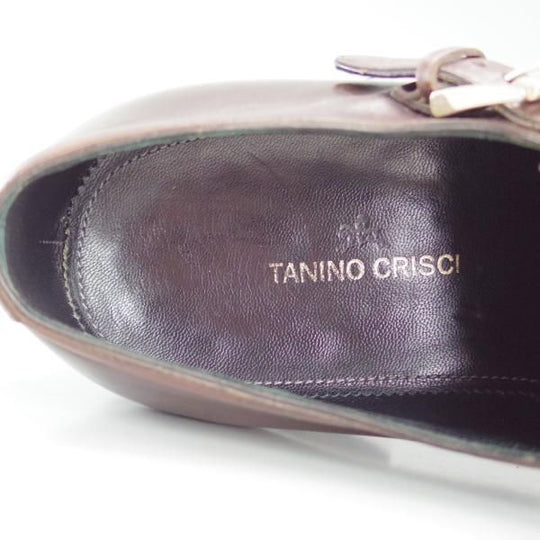 ★(伊)タニノクリスチー SIZE 7【定価18万円以上★最後期のダブルモンク/134644】カーフ/茶/メンズ/TANINO CRISCI★d631