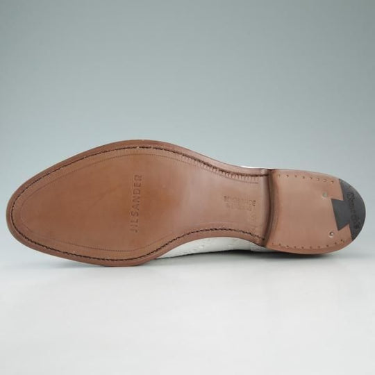 未使用★チャーチ 95F/UK9.5【貴重★JIL SANDER別注/9747ラスト/ジルサンダー】フルブローグ/スエード/白/メンズ/Church's★d639