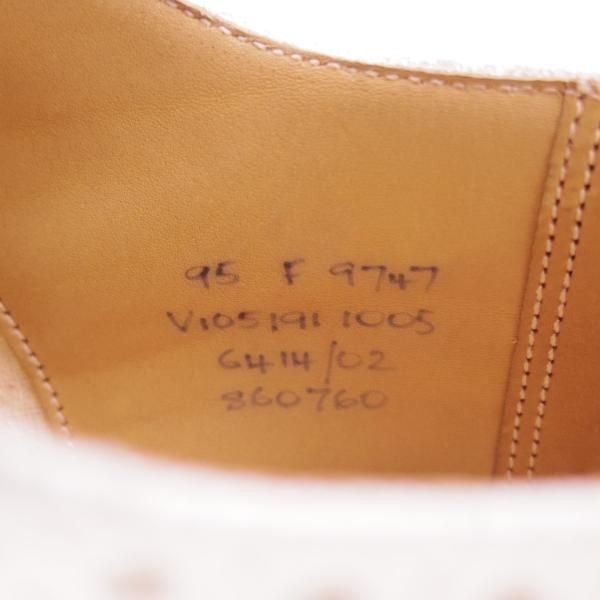 未使用★チャーチ 95F/UK9.5【貴重★JIL SANDER別注/9747ラスト/ジルサンダー】フルブローグ/スエード/白/メンズ/Church's★d639