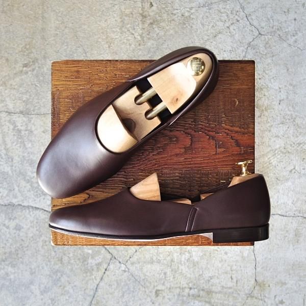 新品★チャーチ 70F/UK7【貴重★ルームシューズ/56ラスト】AJAX03/スリッパー/スリッポン/カーフ/茶/メンズ/Church's★d640