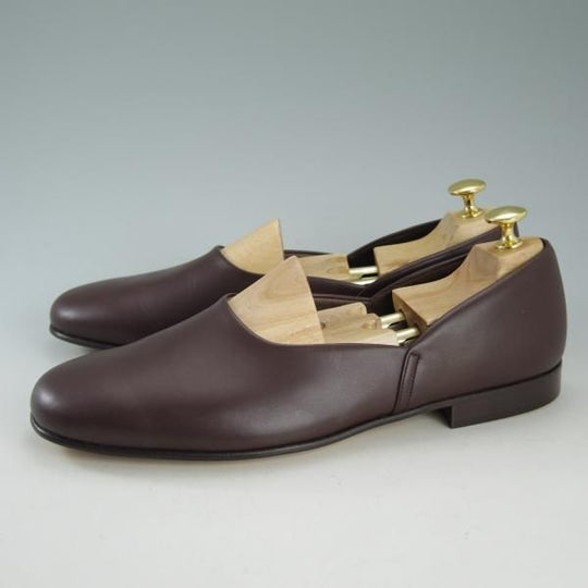 新品★チャーチ 70F/UK7【貴重★ルームシューズ/56ラスト】AJAX03/スリッパー/スリッポン/カーフ/茶/メンズ/Church's★d640