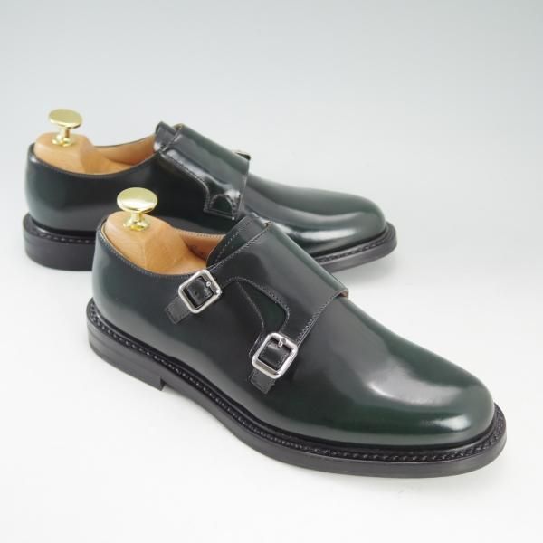 新品★チャーチ(レディース) SIZE 36【希少色★モスグリーン/深緑/LORA R】ダブルモンク/ポリッシュドバインダーカーフ/Church's★d641