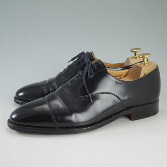 極上★クロケット&ジョーンズ 7E【★ポールスミス別注/CONNAUGHT】236ラスト/ストレートチップ/黒/メンズ/Paul Smith/Crockett&Jones★d642