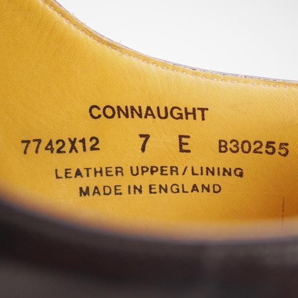 極上★クロケット&ジョーンズ 7E【★ポールスミス別注/CONNAUGHT】236ラスト/ストレートチップ/黒/メンズ/Paul Smith/Crockett&Jones★d642