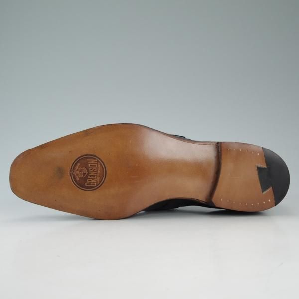 新品★(英)グレンソン 6.5E【貴重★モンクストラップ型スリッポン】103ラスト/33304-01/カーフ/黒/メンズ/GRENSON★d644