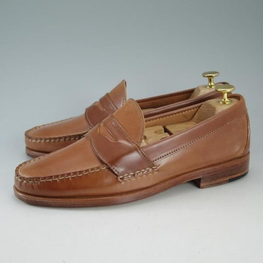 新品★(米)RANCOURT/ランコート 8D【貴重★コードバン/(ウイスキー色)ナチュラル】ユナイテッドアローズ別注/コインローファー★d645