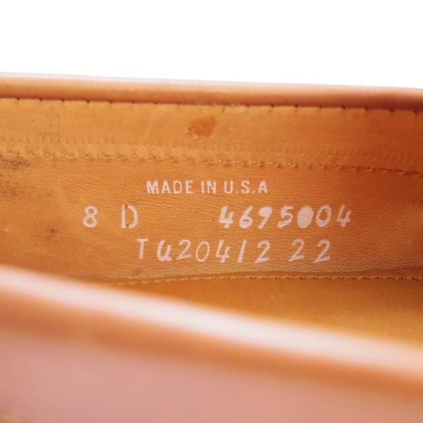 新品★(米)RANCOURT/ランコート 8D【貴重★コードバン/(ウイスキー色)ナチュラル】ユナイテッドアローズ別注/コインローファー★d645