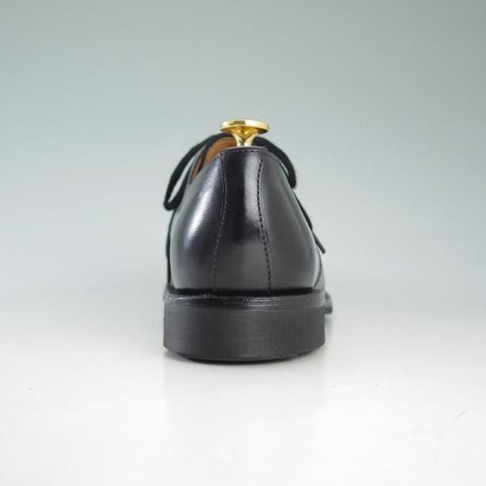 美品★(英)サンダース UK6.5【★ミリタリーコレクション/Military Derby Shoe/1128BC】ストレートチップ/カーフ/黒/メンズ/Sanders★d647