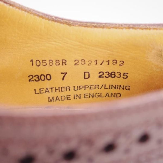 ★(英)アルフレッドサージェント 7D【★BEAMS plus別注/カントリーシューズ】短靴/茶/メンズ/サージェント/Alfred Sargent★d650