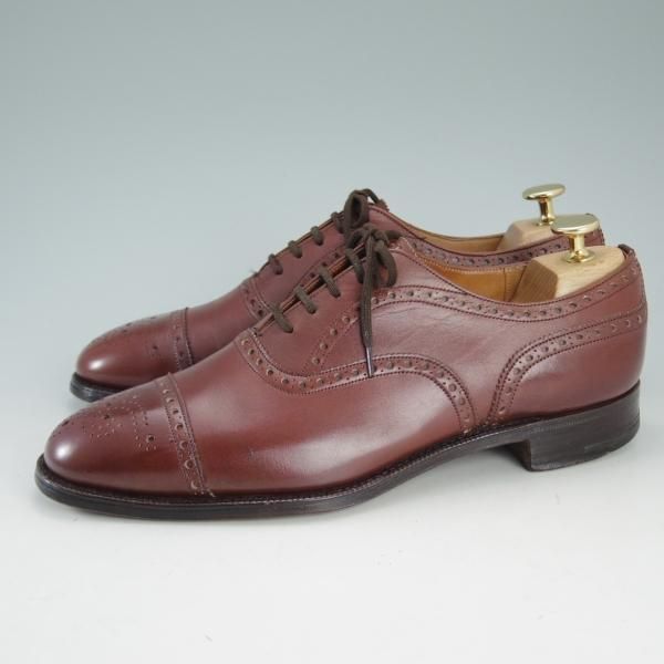 極上★チャーチ  70E/UK7【貴重★旧チャーチのディプロマット/DIPLOMAT IV/73ラスト】3都市/セミブローグ/カーフ/メンズ/Church's★d651