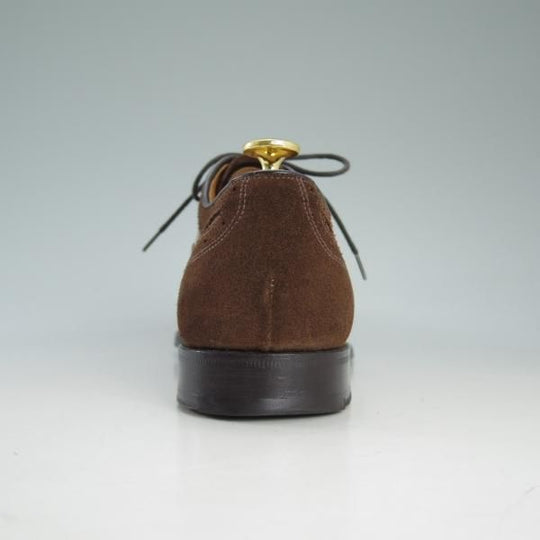 美品★チャーチ 60F/UK6【貴重★コンビ仕様/スエード×カーフ】116ラスト/4都市ロゴ/セミブローグ/茶×薄茶/メンズ/Church's★d652