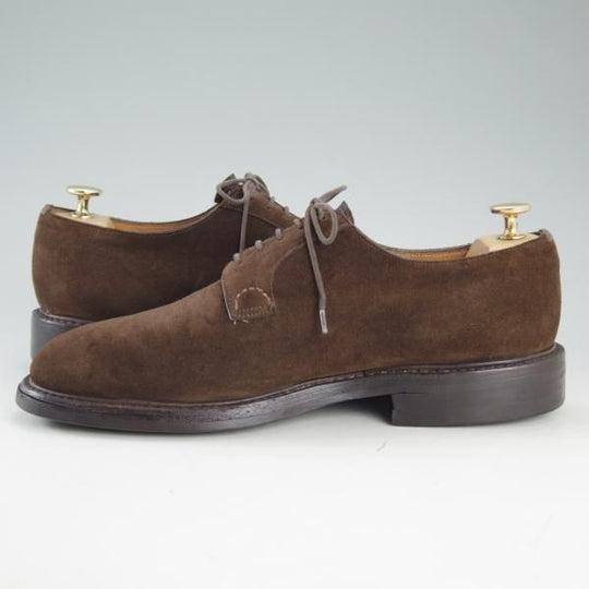 極上★チャーチ 85F/UK8.5【貴重★旧チャーチ/224ラスト/(伊)Calzoleria Borghini別注】3都市ロゴ/プレーントゥ/メンズ/Church's★d653