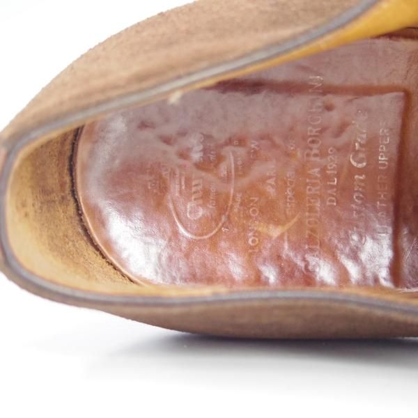 極上★チャーチ 85F/UK8.5【貴重★旧チャーチ/224ラスト/(伊)Calzoleria Borghini別注】3都市ロゴ/プレーントゥ/メンズ/Church's★d653