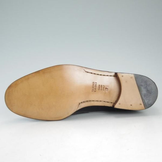 新品★(伊)タニノクリスチー SIZE 7【貴重★デッドストック/BOLZO/キルトモンク】1122906/カーフ/NERO/黒/メンズ/TANINO CRISCI★d655