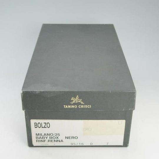 新品★(伊)タニノクリスチー SIZE 7【貴重★デッドストック/BOLZO/キルトモンク】1122906/カーフ/NERO/黒/メンズ/TANINO CRISCI★d655