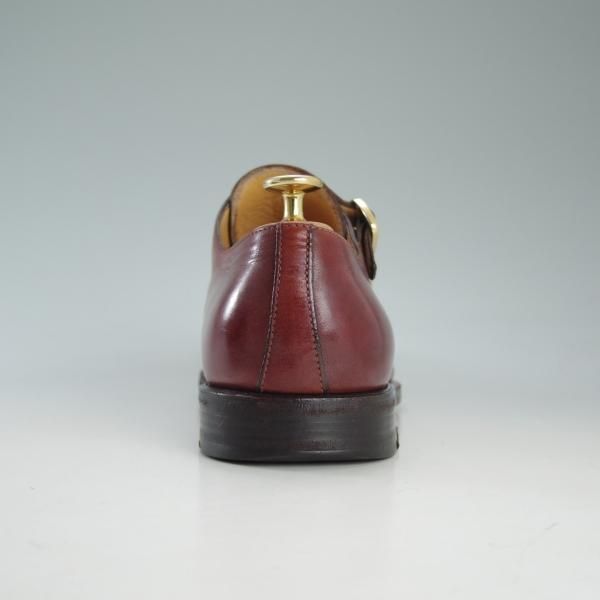 極上★(伊)タニノクリスチー SIZE 7【定価10万円以上★当時の定番ダブルモンク】671/カーフ/赤茶/メンズ/TANINO CRISCI★d656