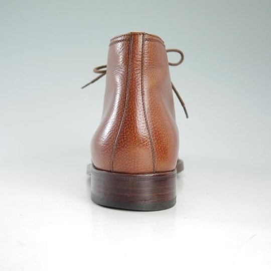 美品★(伊)タニノクリスチー SIZE 7【貴重★ブラックラピド製法】チャッカブーツ/グレインレザー/茶/メンズ/TANINO CRISCI★d659