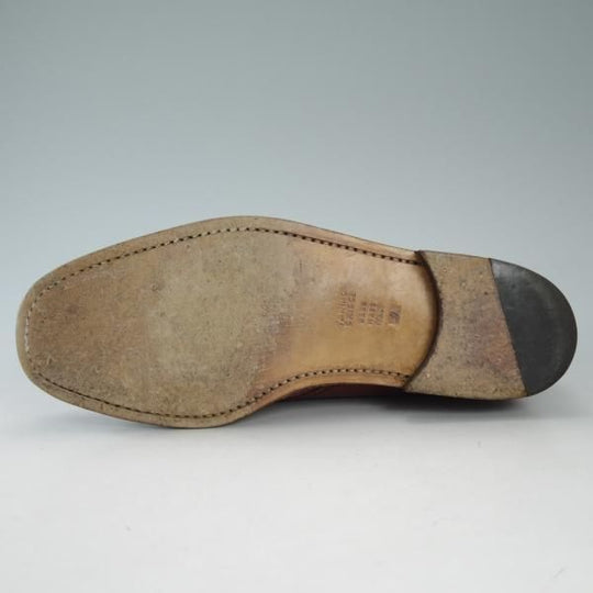 美品★(伊)タニノクリスチー SIZE 7【貴重★ブラックラピド製法】チャッカブーツ/グレインレザー/茶/メンズ/TANINO CRISCI★d659