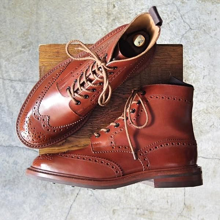 ほぼ未使用★トリッカーズ SIZE 8.5【ダイナイトソール仕様★マロンアンティーク】2508/モールトン/カントリーブーツ/Tricker's★d661